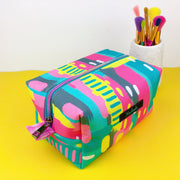 21st Party Large Box Cosmetic Bag. Exclusive Design. - Kashzale Cosmetic Bags